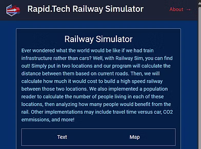 A thumbnail of the RapidTech webpage